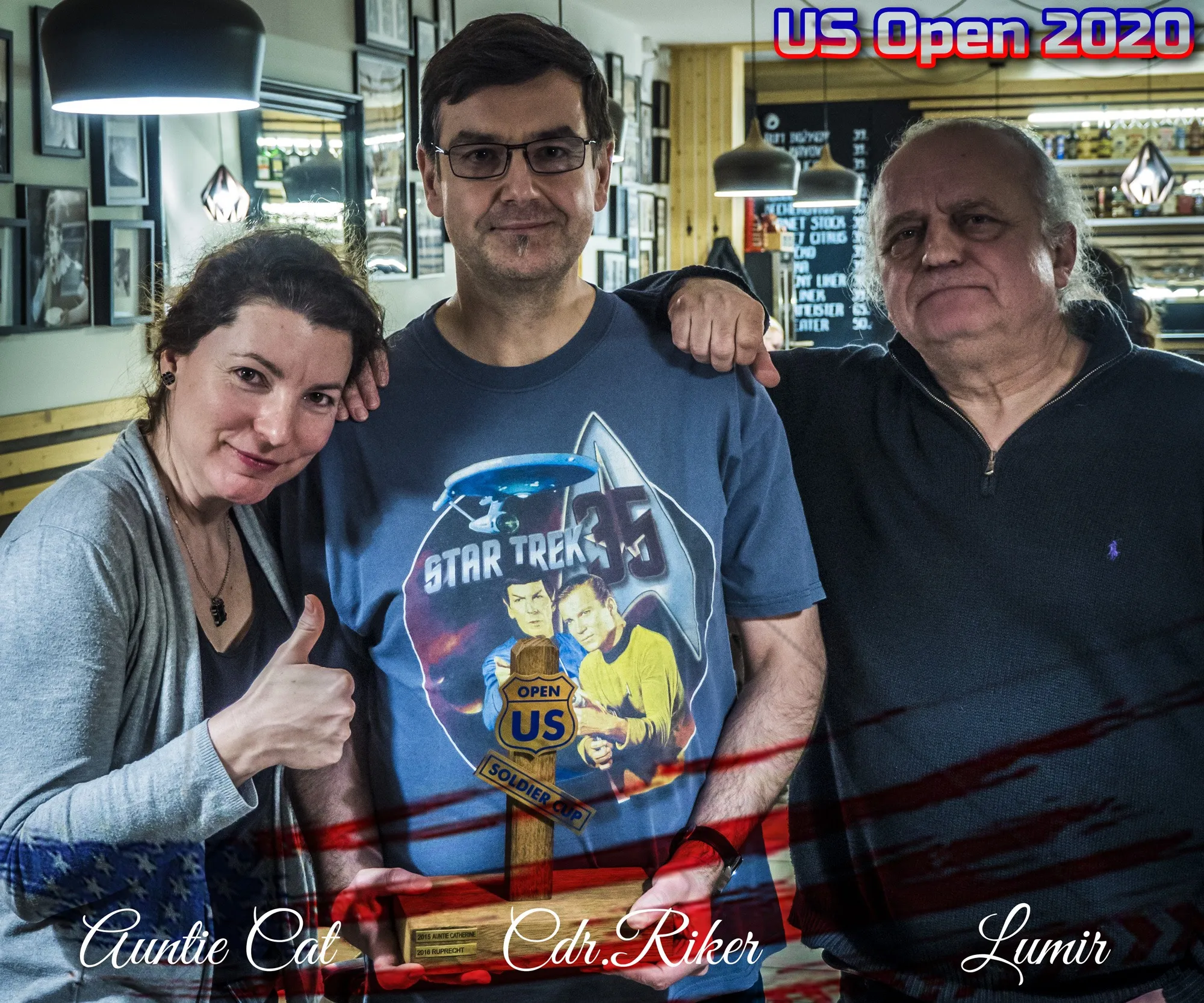 AUNTIE CATHERINE, LUMIR, CDR RIKER, US Open 2020